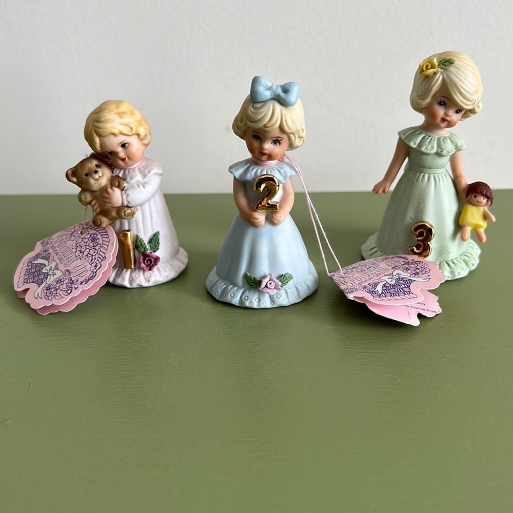 Enesco growing up porcelain dolls 1,2,&3